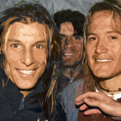 Claudio Caniggia y Luis Hernández
