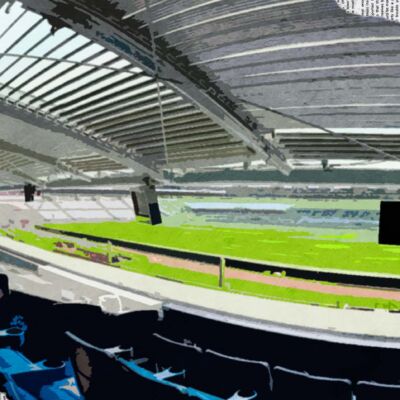 Palco en el Estadio Azteca